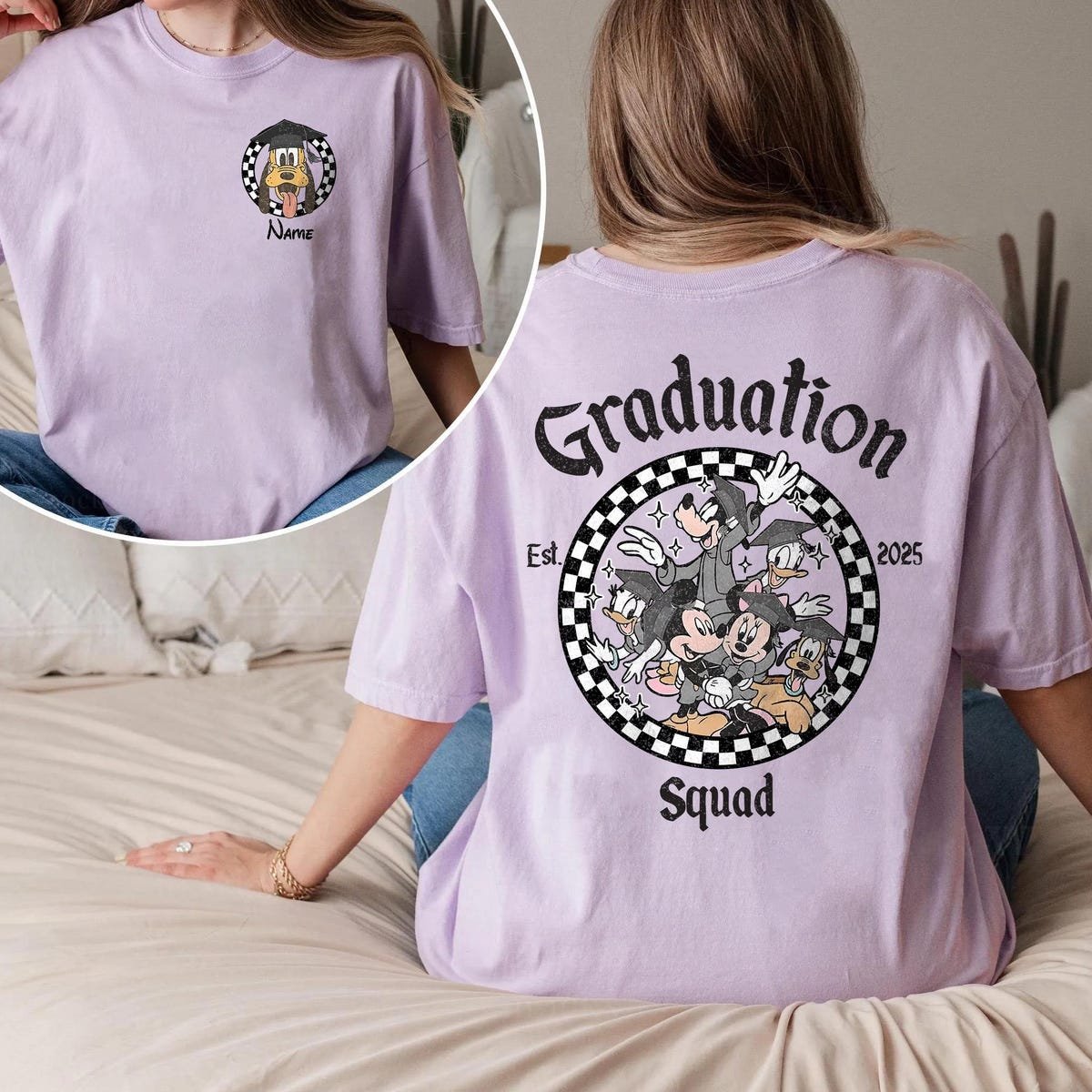 Disney Graduation Shirt 2025 Custom Senior Trip Tee Matching Family Shirts