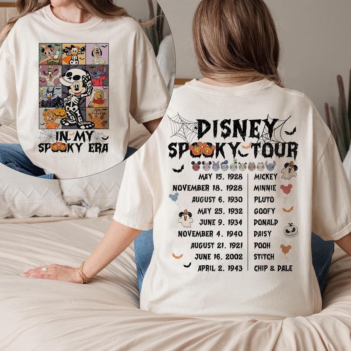 Disney Halloween Shirt Comfort Colors Retro Mickey Epcot Concert Tee