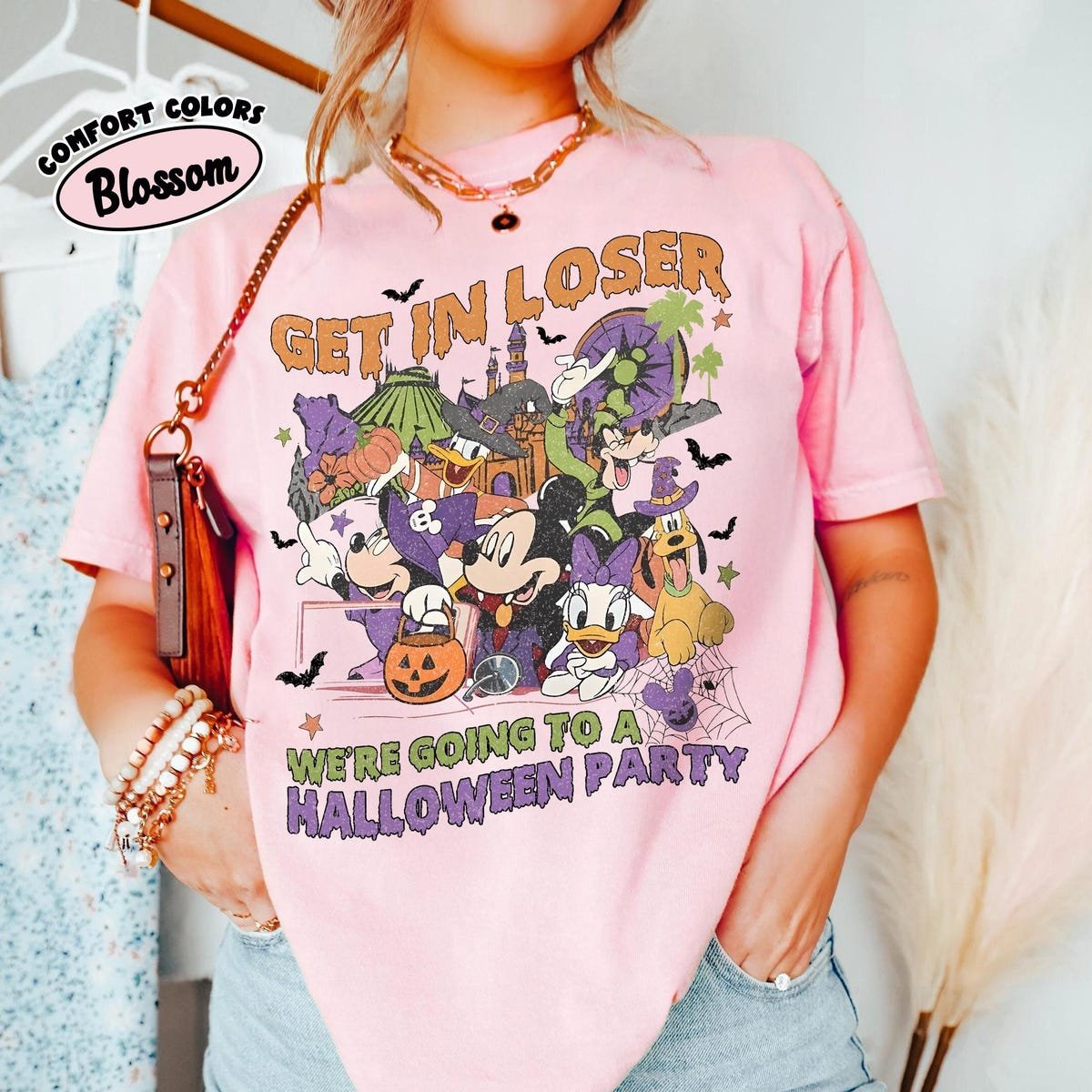 Disney Halloween Shirt Mickey & Friends Comfort Colors Family Tee