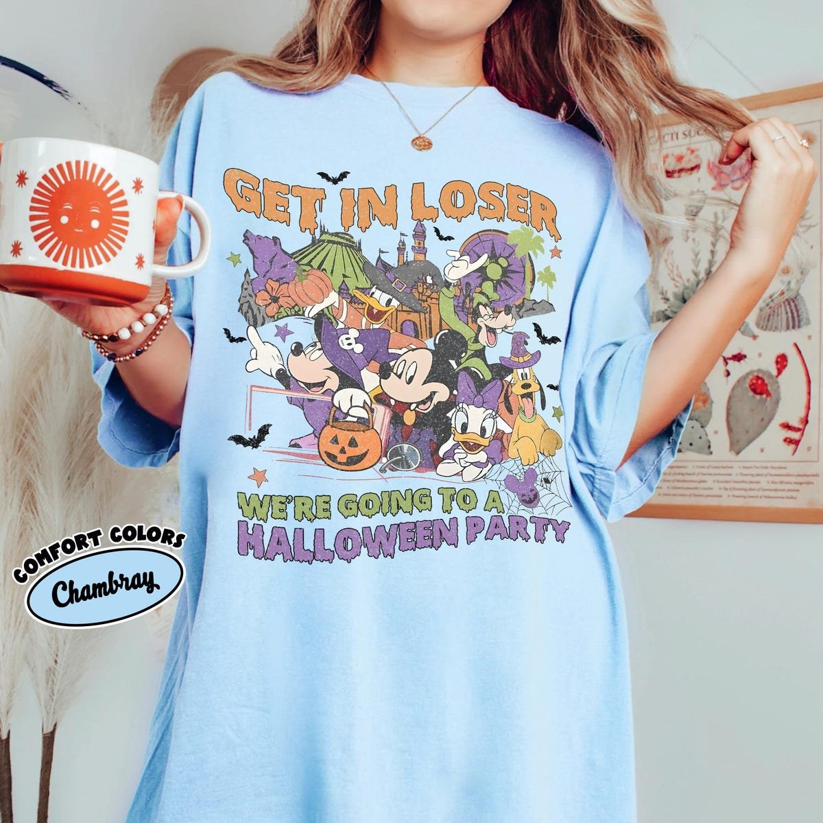 Disney Halloween Shirt Mickey & Friends Comfort Colors Family Tee