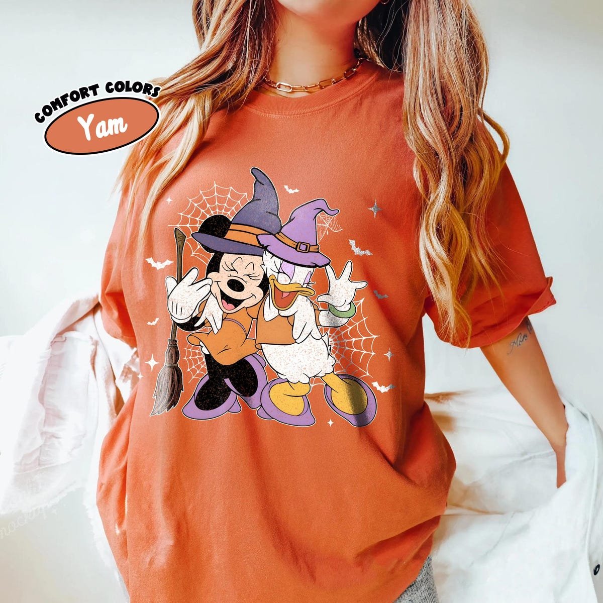 Disney Halloween Shirt Minnie and Daisy Best Friend Tee Girls Fun