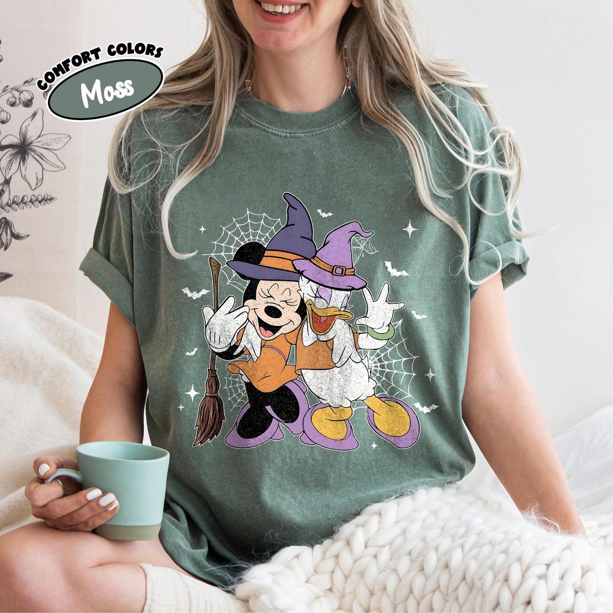 Disney Halloween Shirt Minnie and Daisy Best Friend Tee Girls Fun