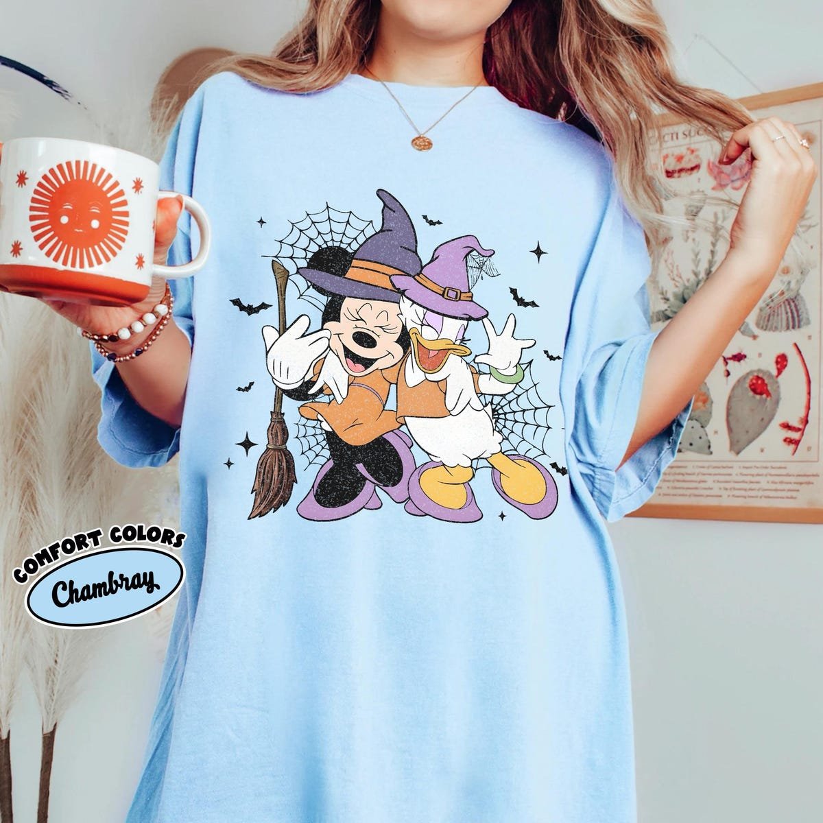 Disney Halloween Shirt Minnie and Daisy Best Friend Tee Girls Fun