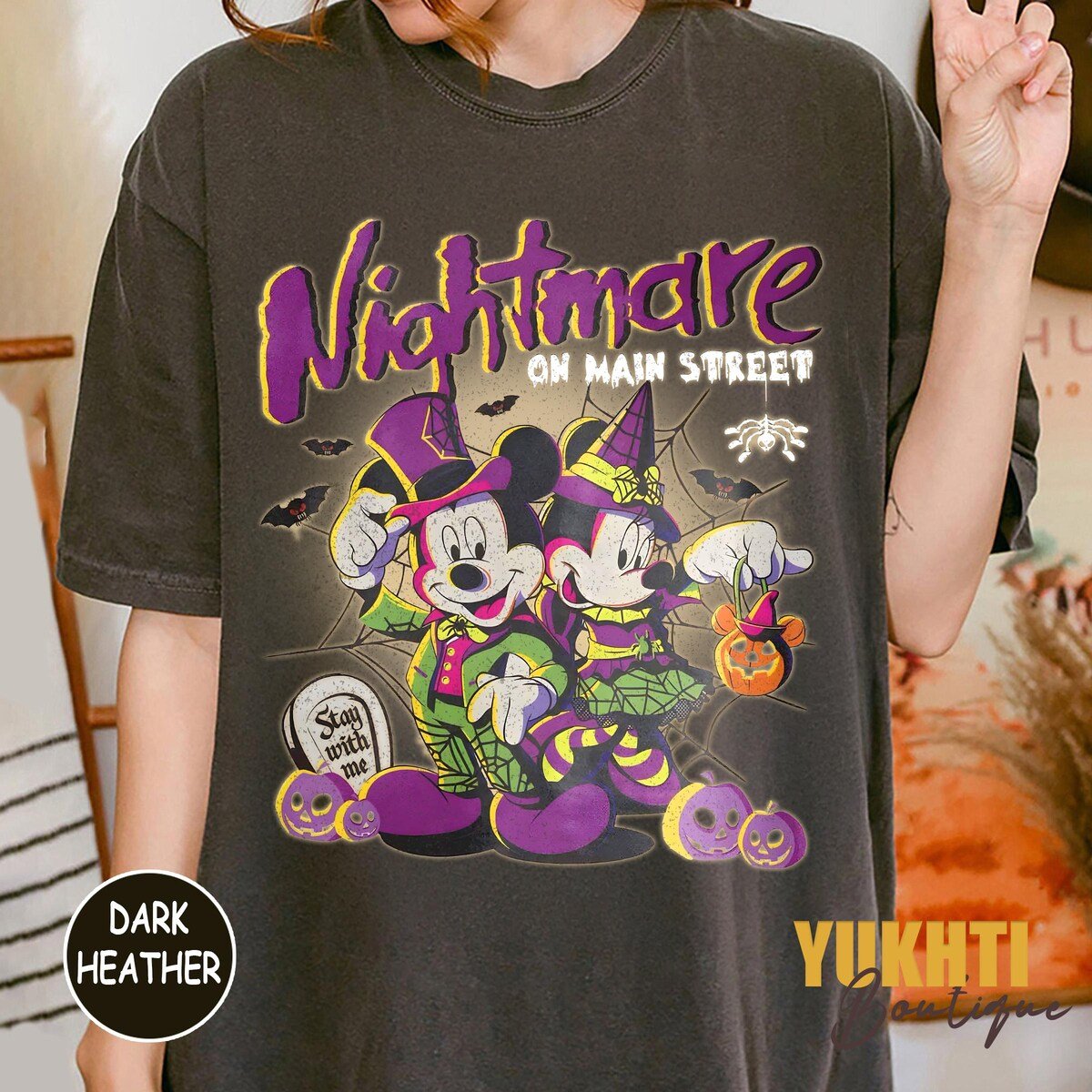 Disney Halloween Shirt Nightmare on Main Street Family Costume Tee