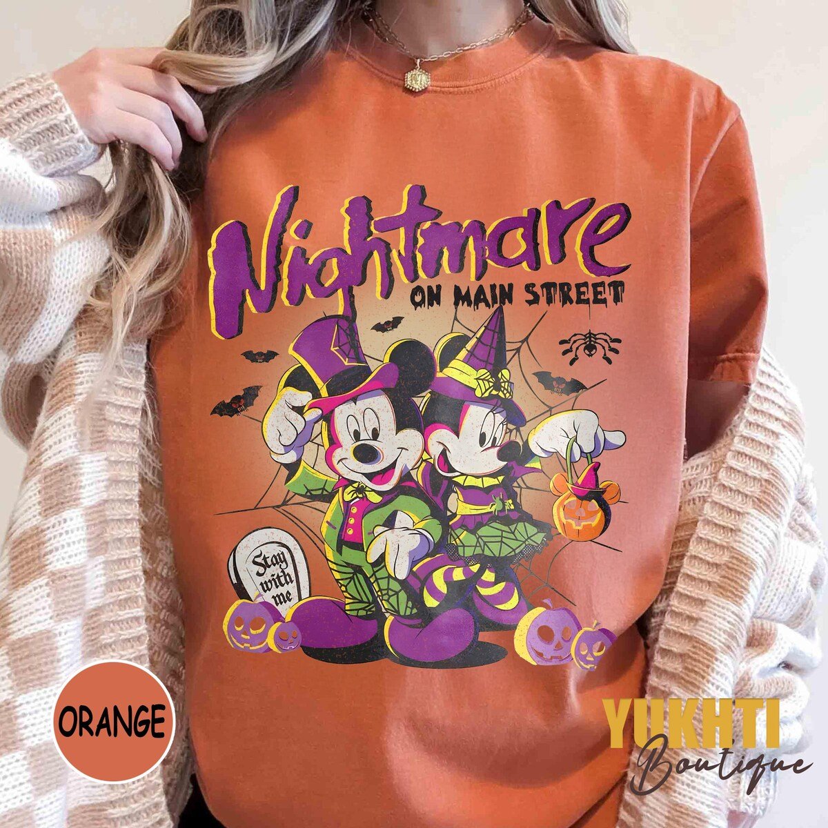 Disney Halloween Shirt Nightmare on Main Street Family Costume Tee