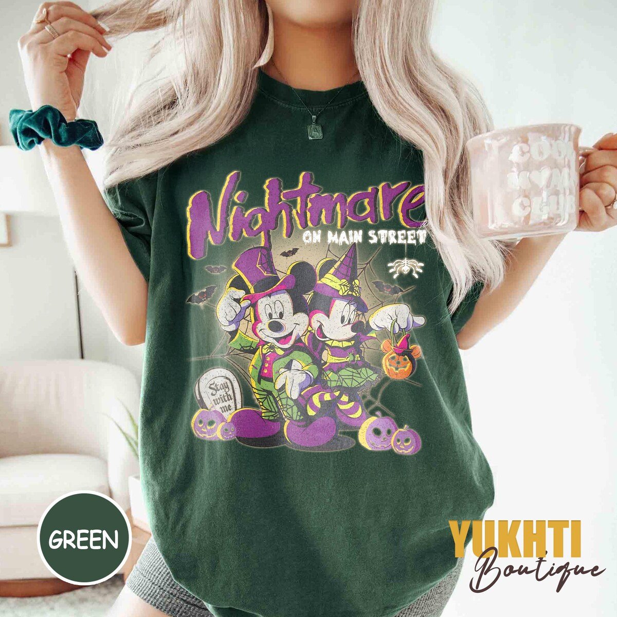 Disney Halloween Shirt Nightmare on Main Street Family Costume Tee