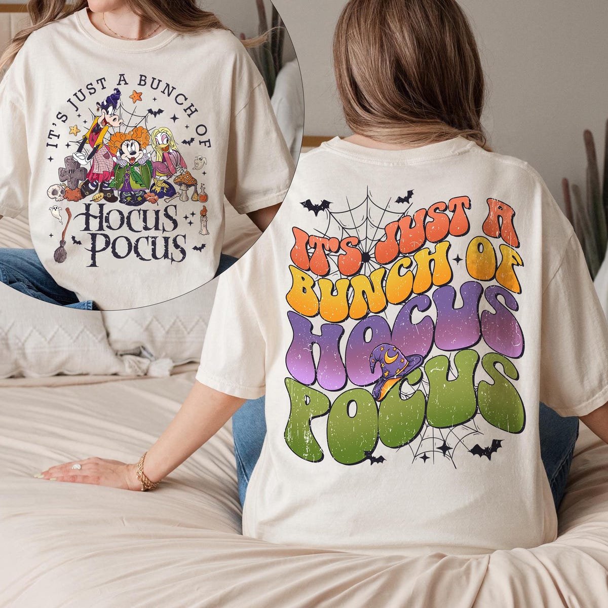 Disney Halloween Shirt Retro Comfort Hocus Pocus Mickey Friends Tee