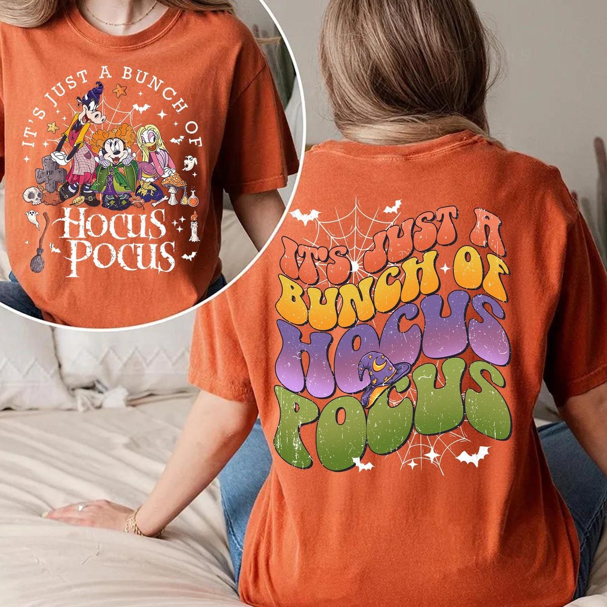 Disney Halloween Shirt Retro Comfort Hocus Pocus Mickey Friends Tee