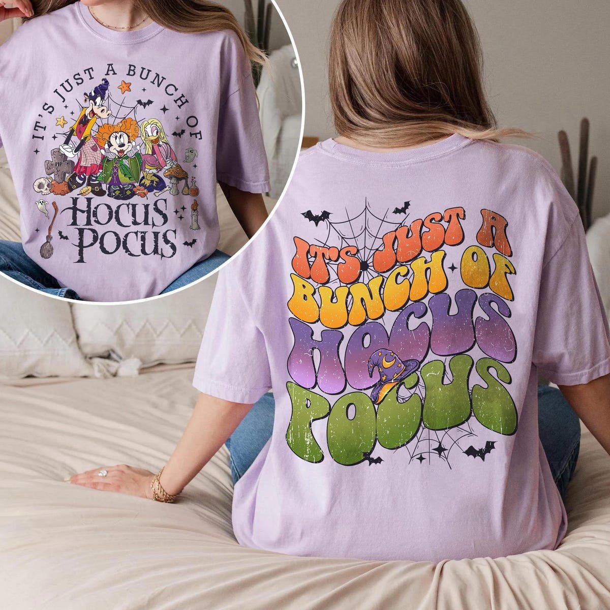 Disney Halloween Shirt Retro Comfort Hocus Pocus Mickey Friends Tee