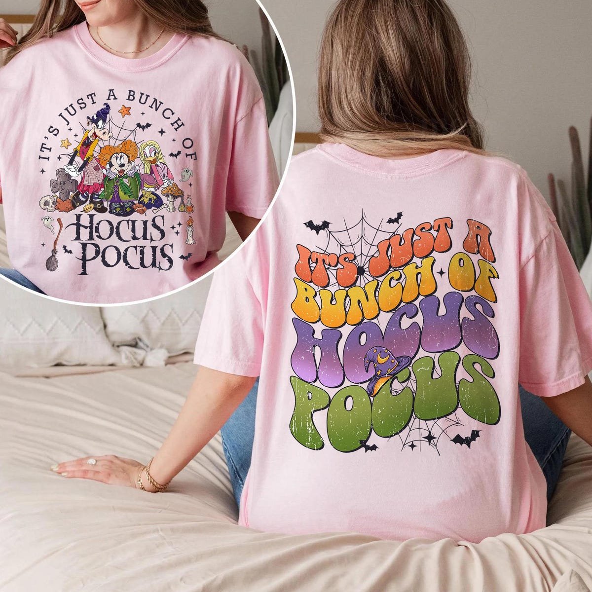 Disney Halloween Shirt Retro Comfort Hocus Pocus Mickey Friends Tee