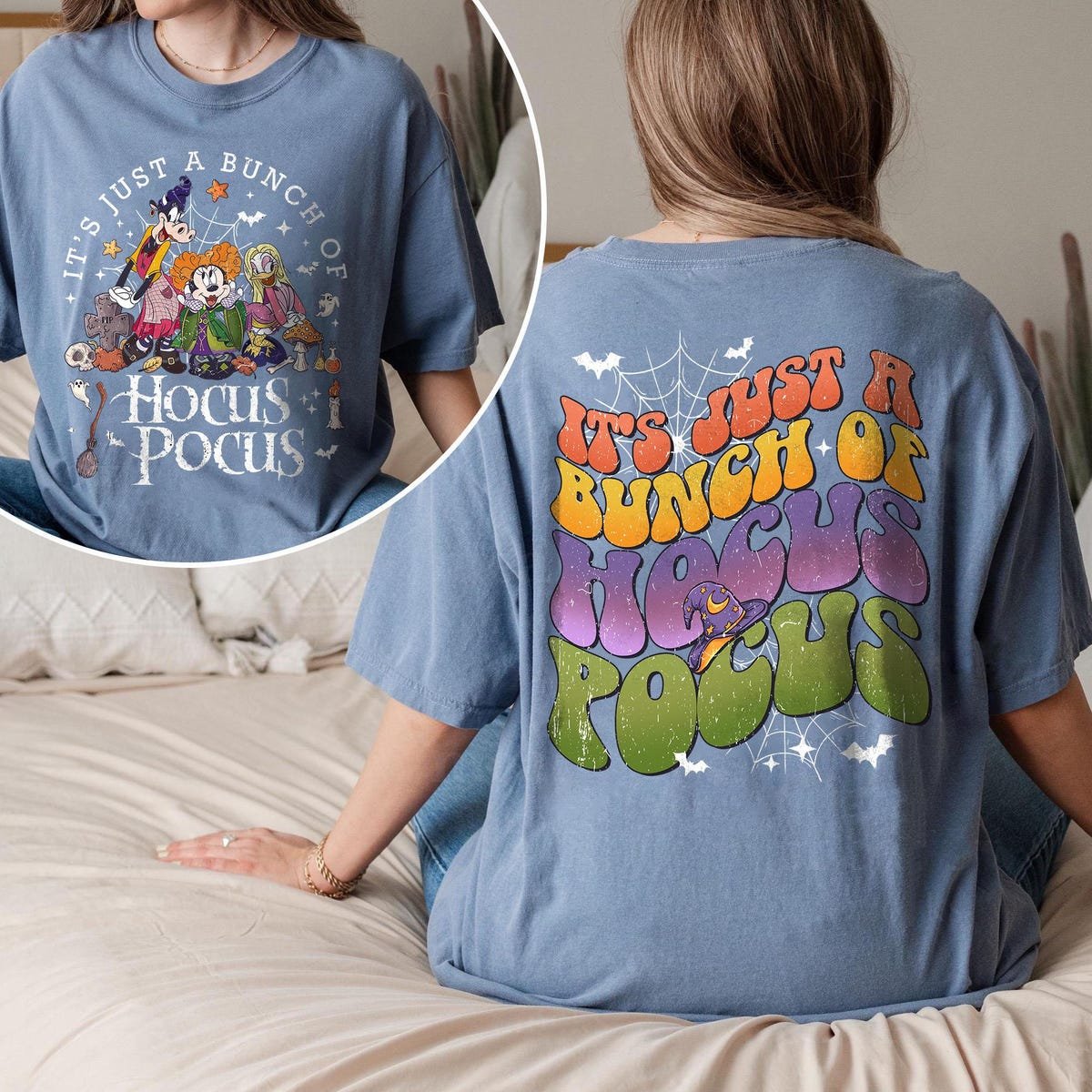 Disney Halloween Shirt Retro Comfort Hocus Pocus Mickey Friends Tee