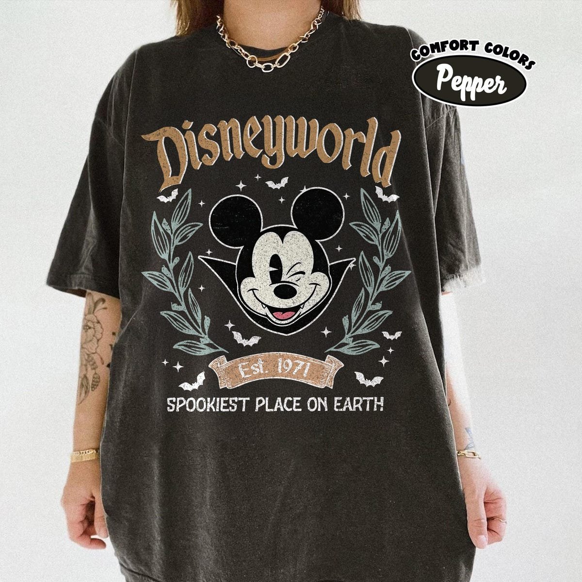 Disney Halloween Shirts Spookiest Place On Earth Family Trip 1971 Tee