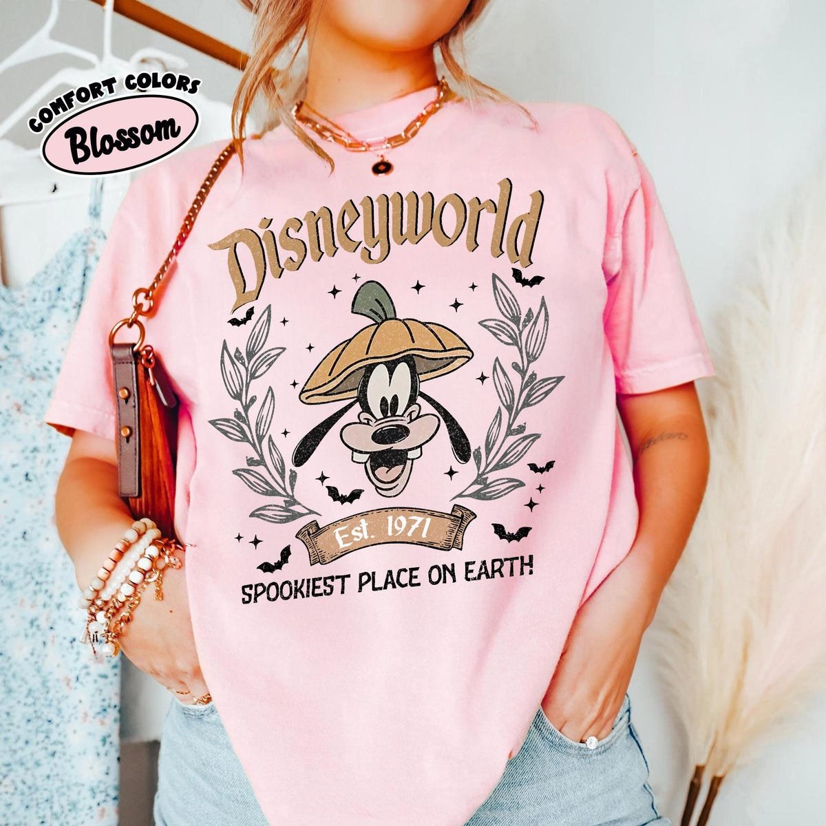 Disney Halloween Shirts Spookiest Place On Earth Family Trip 1971 Tee
