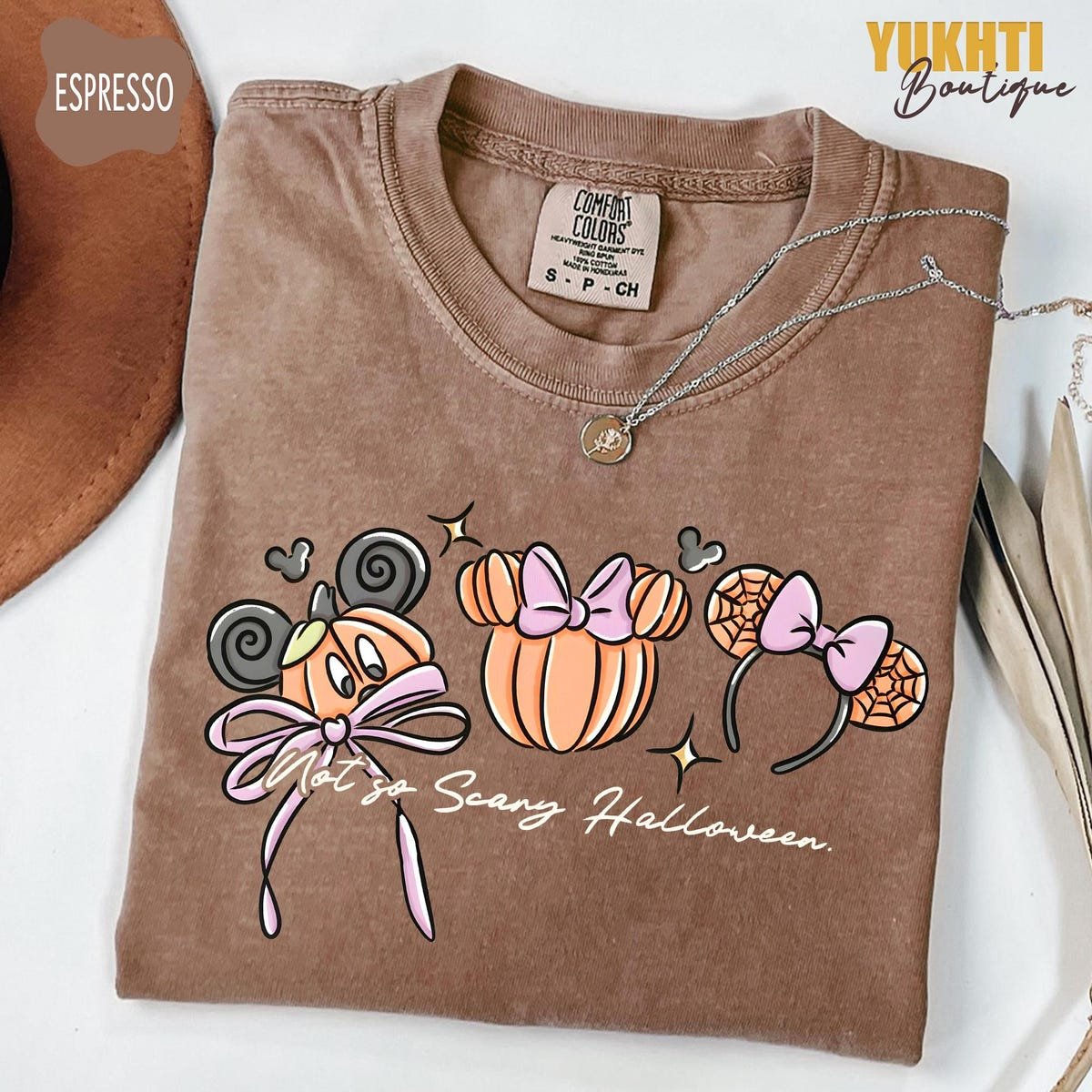 Disney Mickey Halloween Shirt Comfort Colors Pumpkin Tee