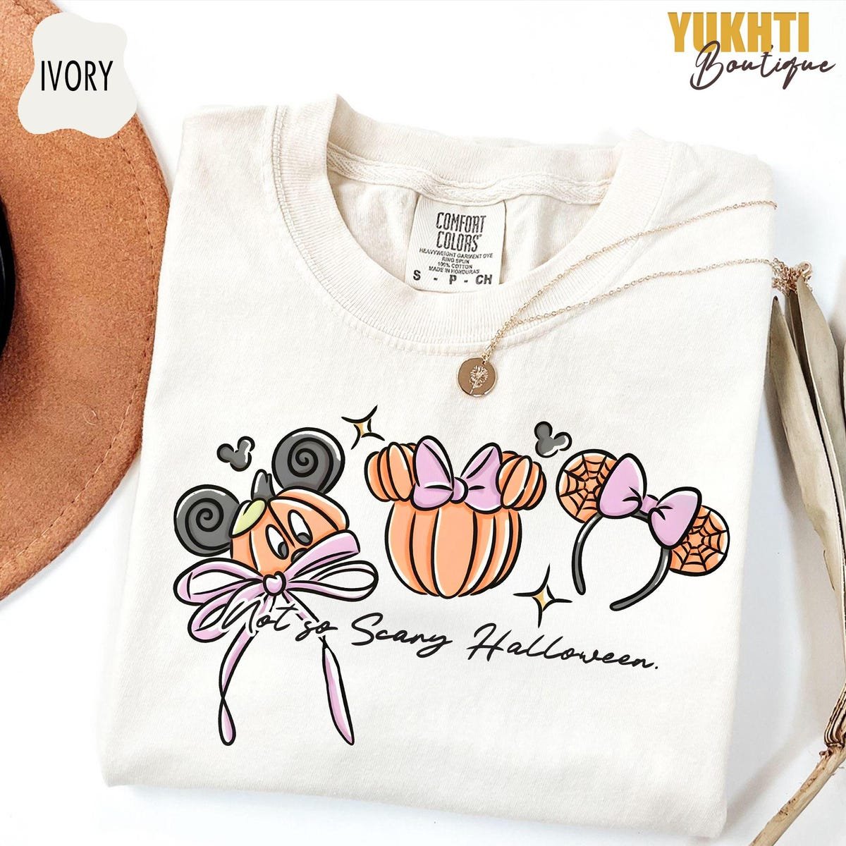 Disney Mickey Halloween Shirt Comfort Colors Pumpkin Tee
