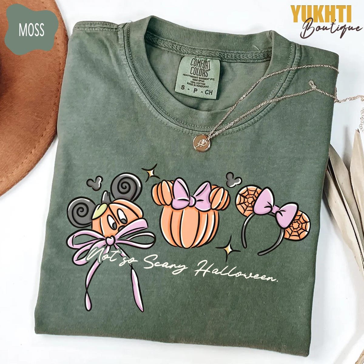Disney Mickey Halloween Shirt Comfort Colors Pumpkin Tee