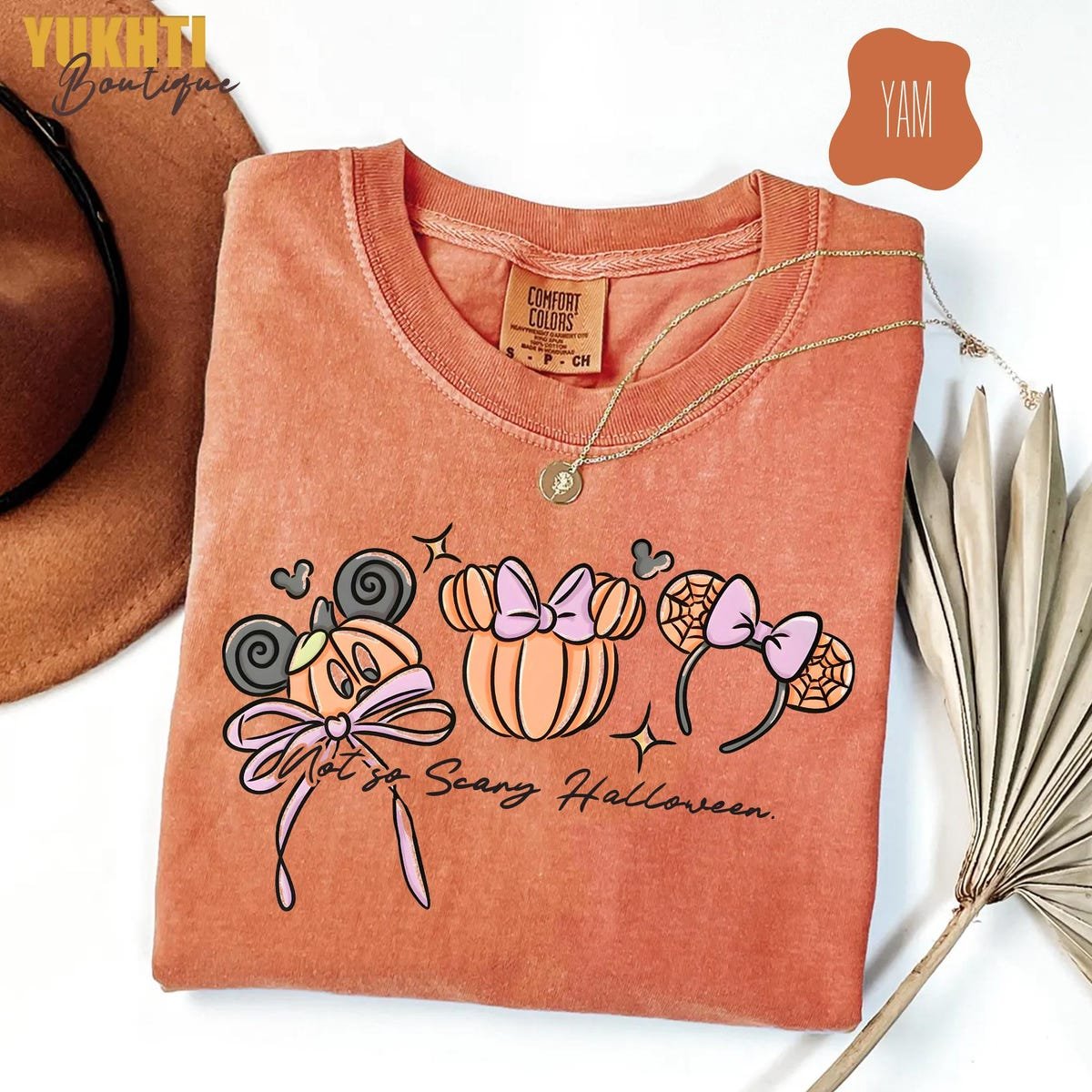 Disney Mickey Halloween Shirt Comfort Colors Pumpkin Tee