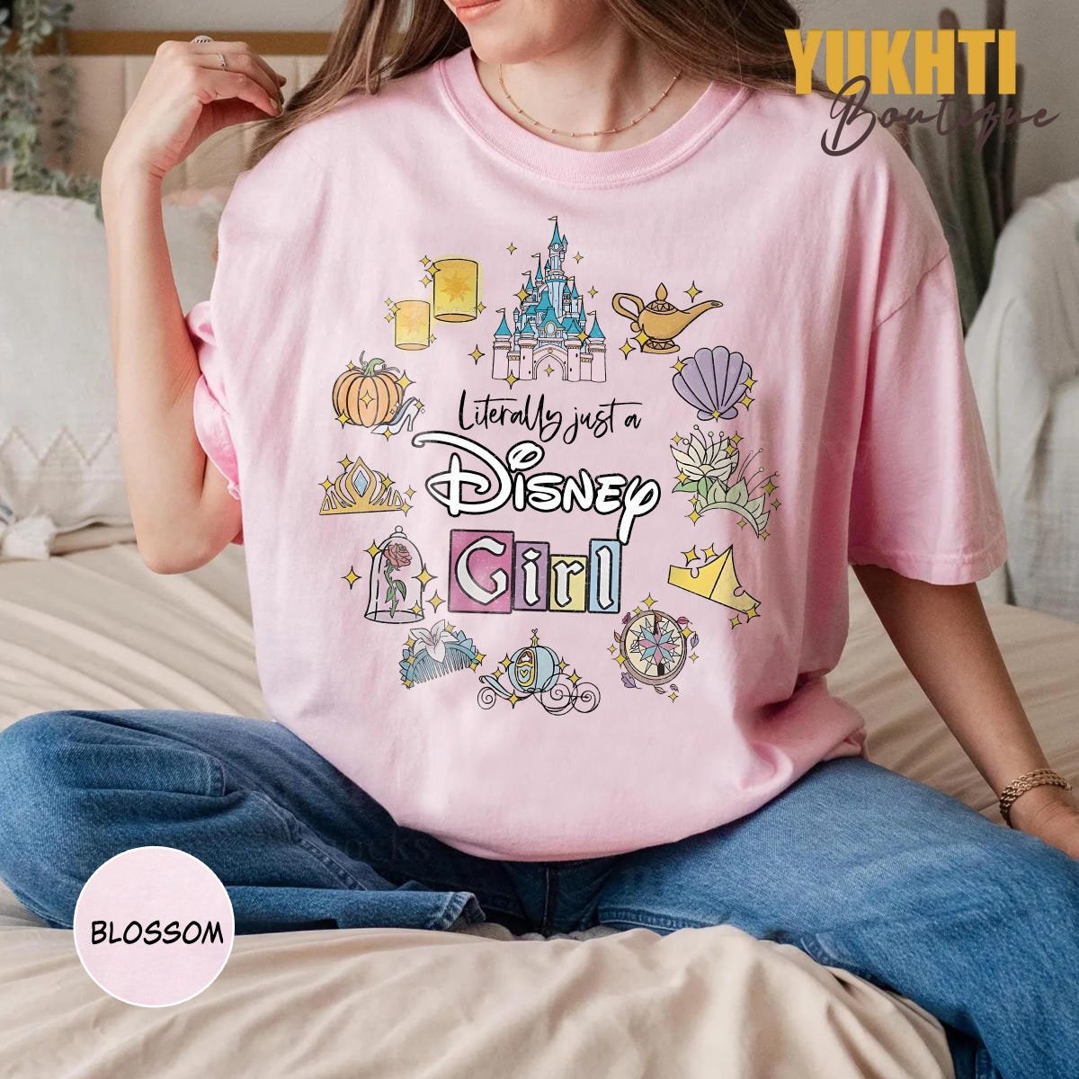 Disney Minnie Ears Park Tee Girl Trip Retro Pastel Balloon Shirt