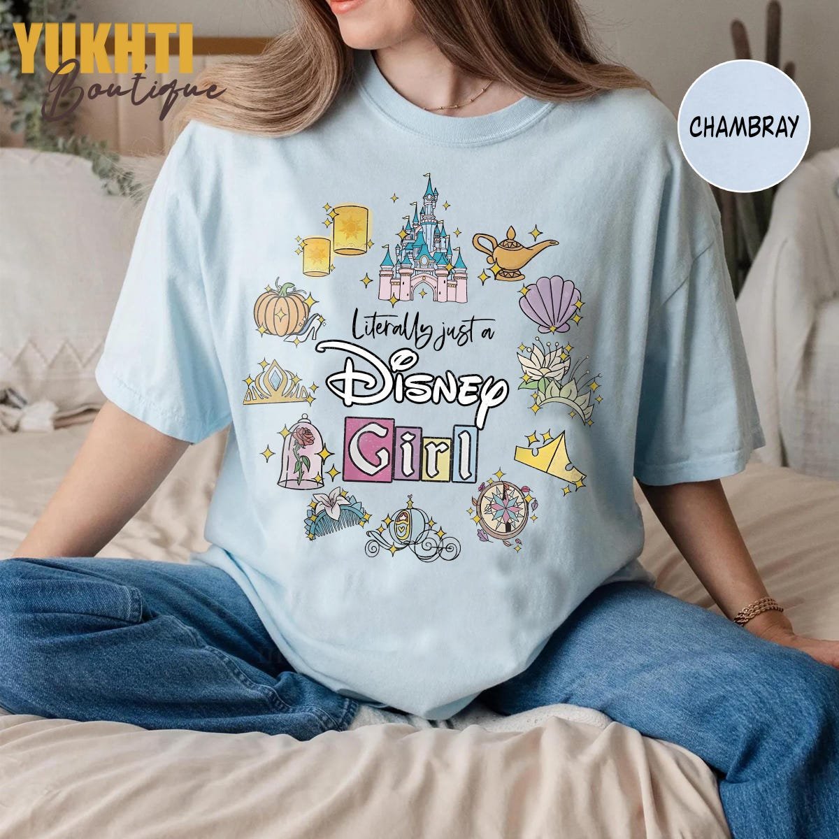 Disney Minnie Ears Park Tee Girl Trip Retro Pastel Balloon Shirt