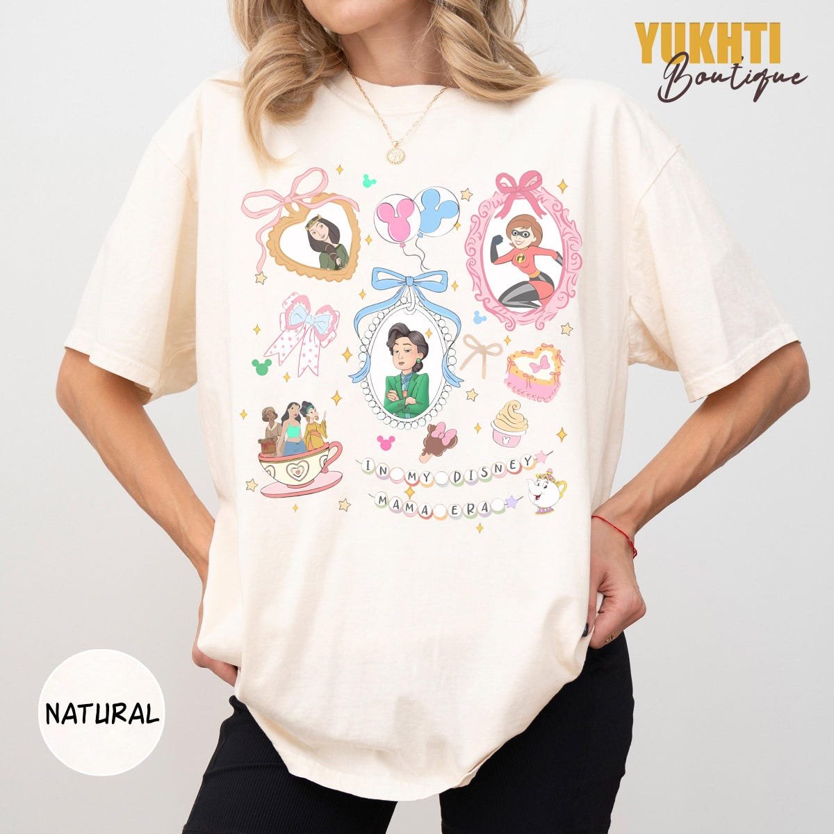 Disney Mom Shirt Retro Coquette Bows Mother's Day Gift Tee