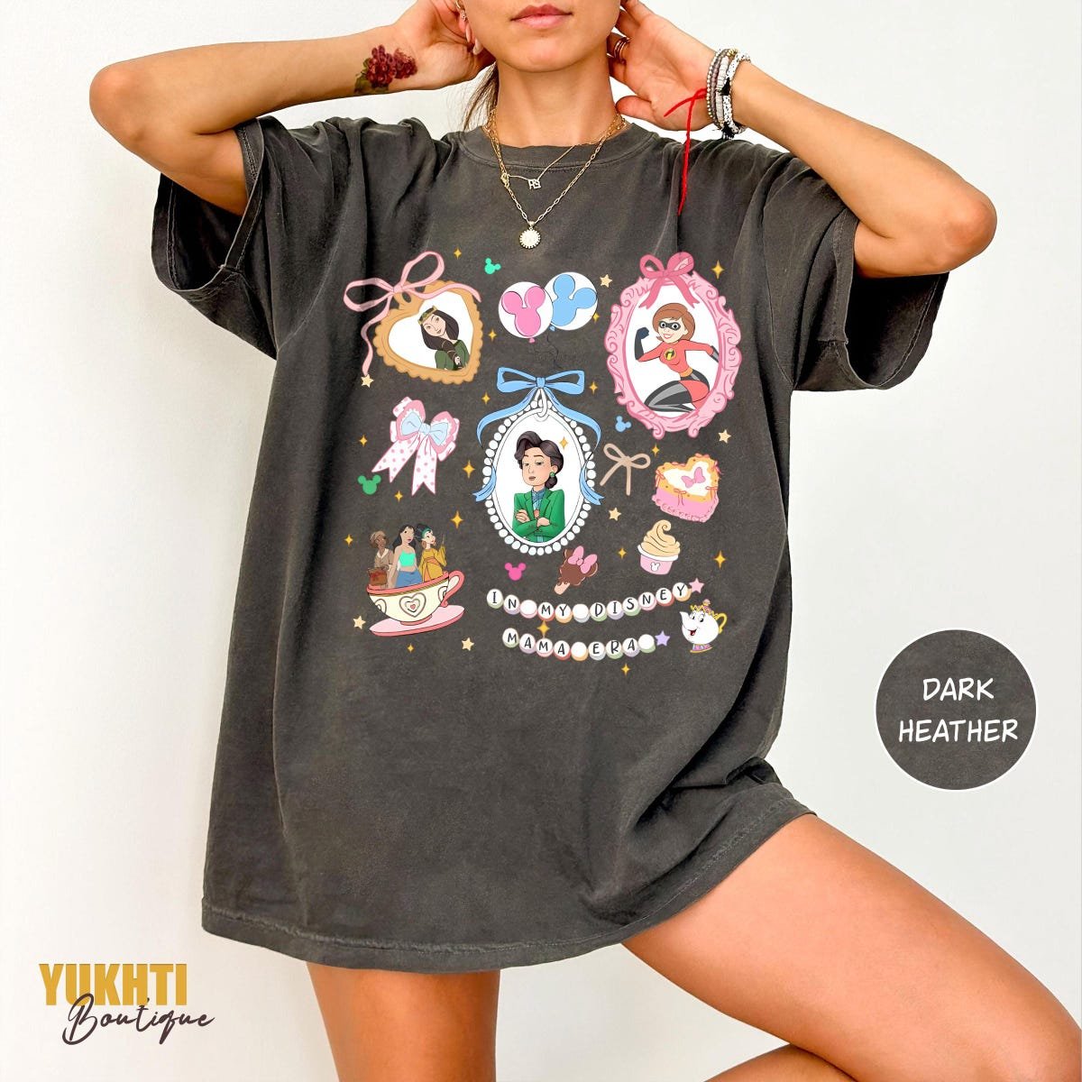 Disney Mom Shirt Retro Coquette Bows Mother's Day Gift Tee