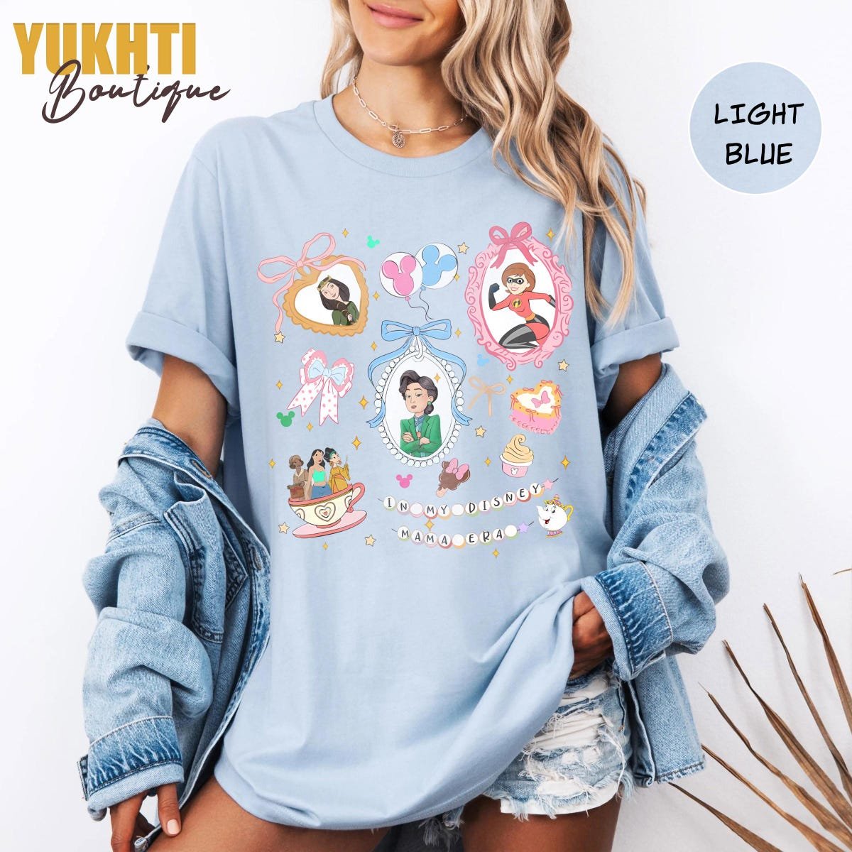 Disney Mom Shirt Retro Coquette Bows Mother's Day Gift Tee