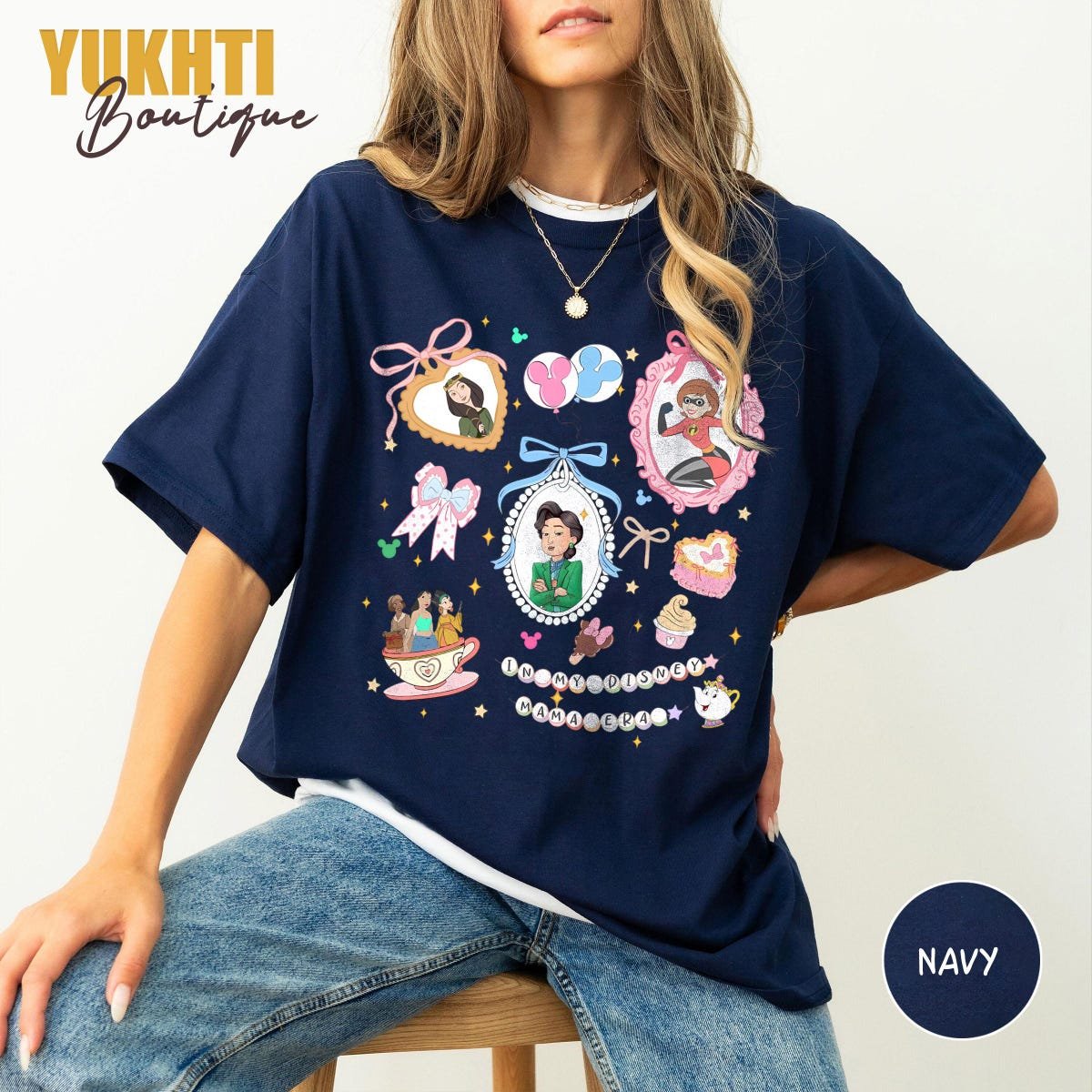Disney Mom Shirt Retro Coquette Bows Mother's Day Gift Tee