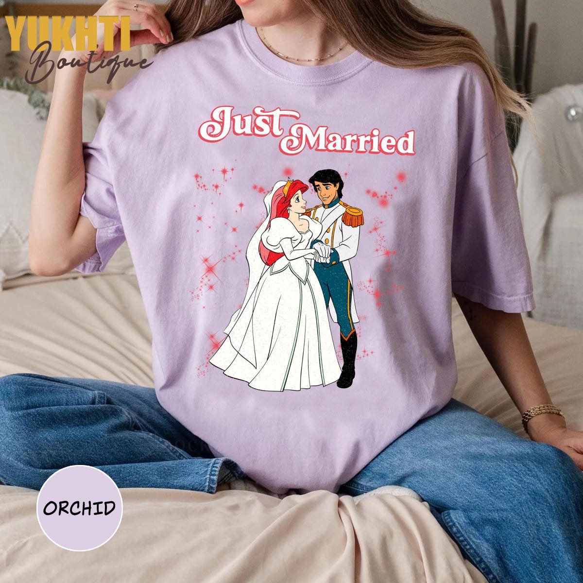 Disney Newlywed Shirt Matching Anniversary Gift Honeymoon T-Shirt