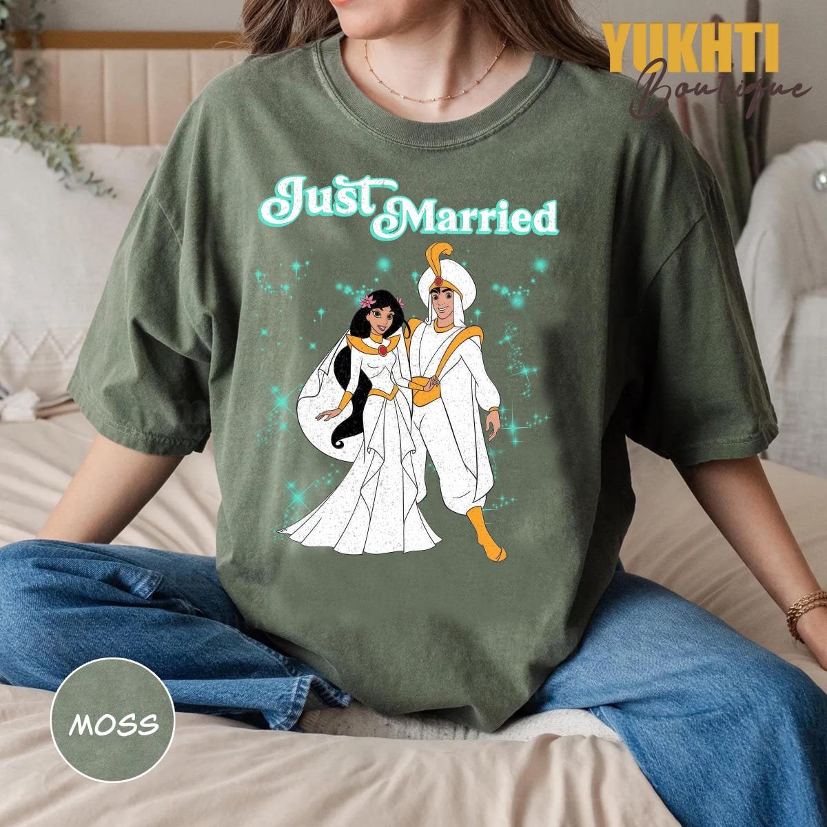 Disney Newlywed Shirt Matching Anniversary Gift Honeymoon T-Shirt