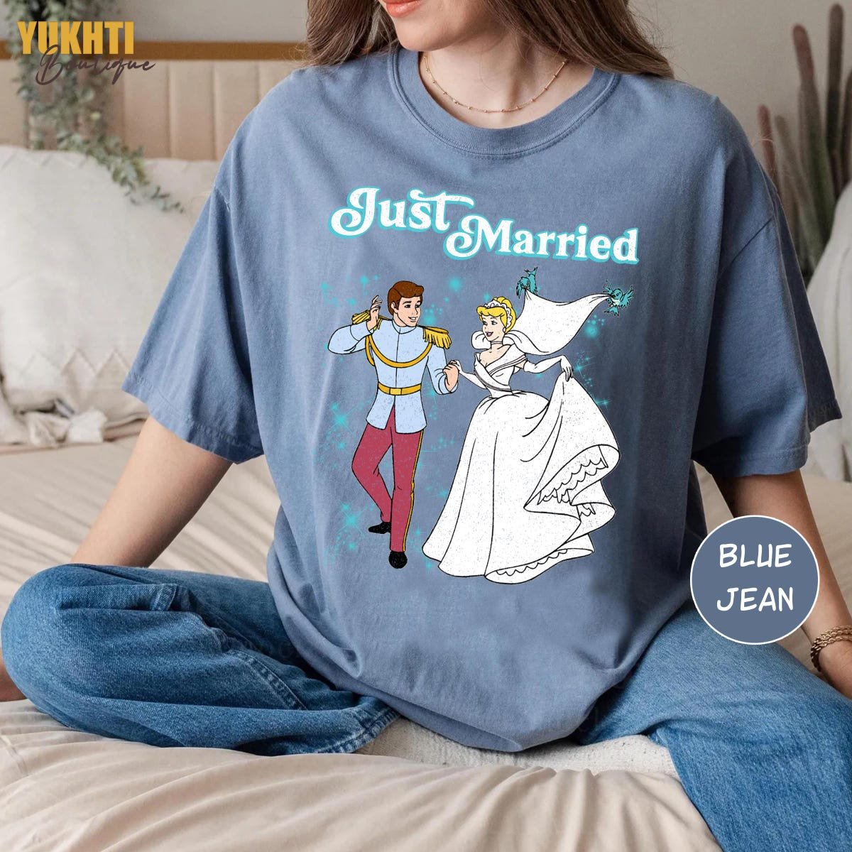 Disney Newlywed Shirt Matching Anniversary Gift Honeymoon T-Shirt