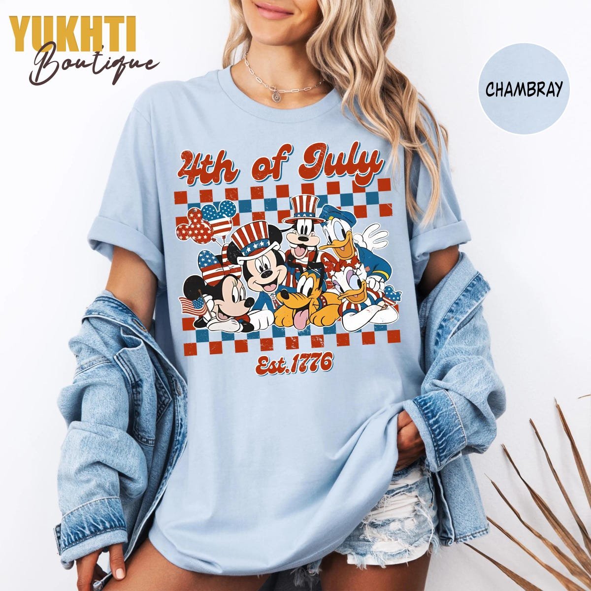 Disney Patriotic Shirt 4th of July Family Vacation Tee