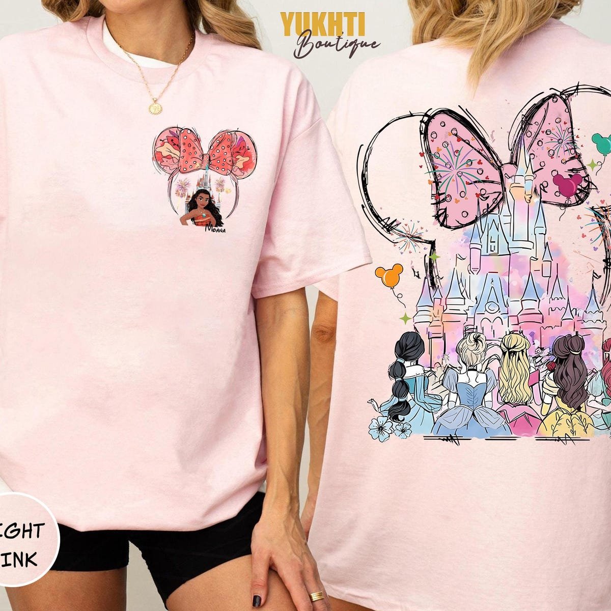 Disney Princess Castle Shirts Retro Comfort Tee Girls Vacation