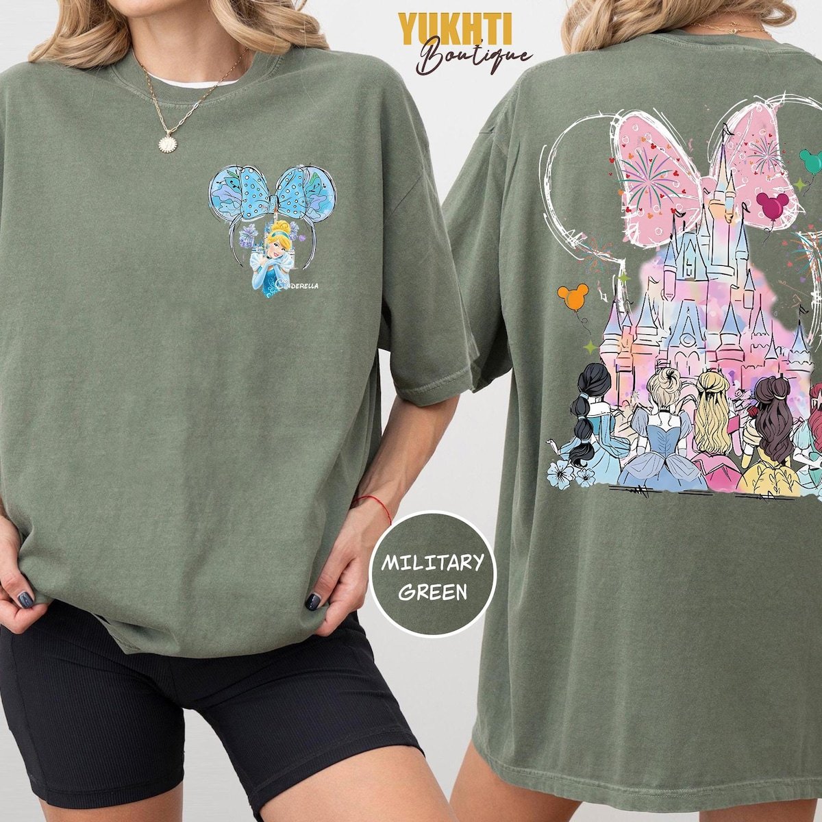 Disney Princess Castle Shirts Retro Comfort Tee Girls Vacation