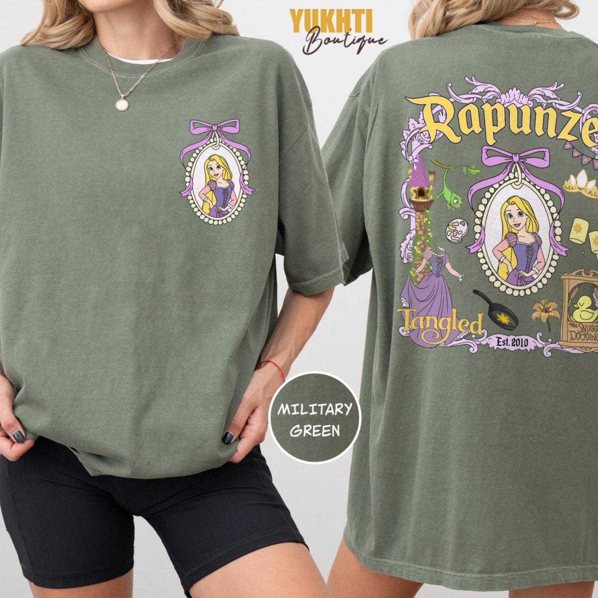 Disney Princess Characters Shirt Cinderella Snow White Ariel Rapunzel Tee