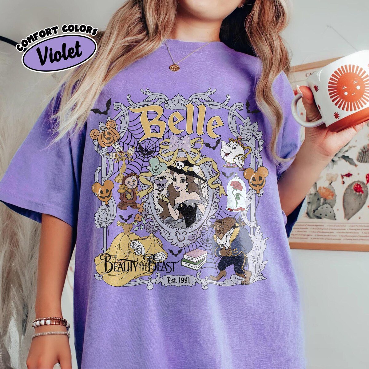 Disney Princess Halloween Shirt Bows Cinderella Snow White Ariel Rapunzel