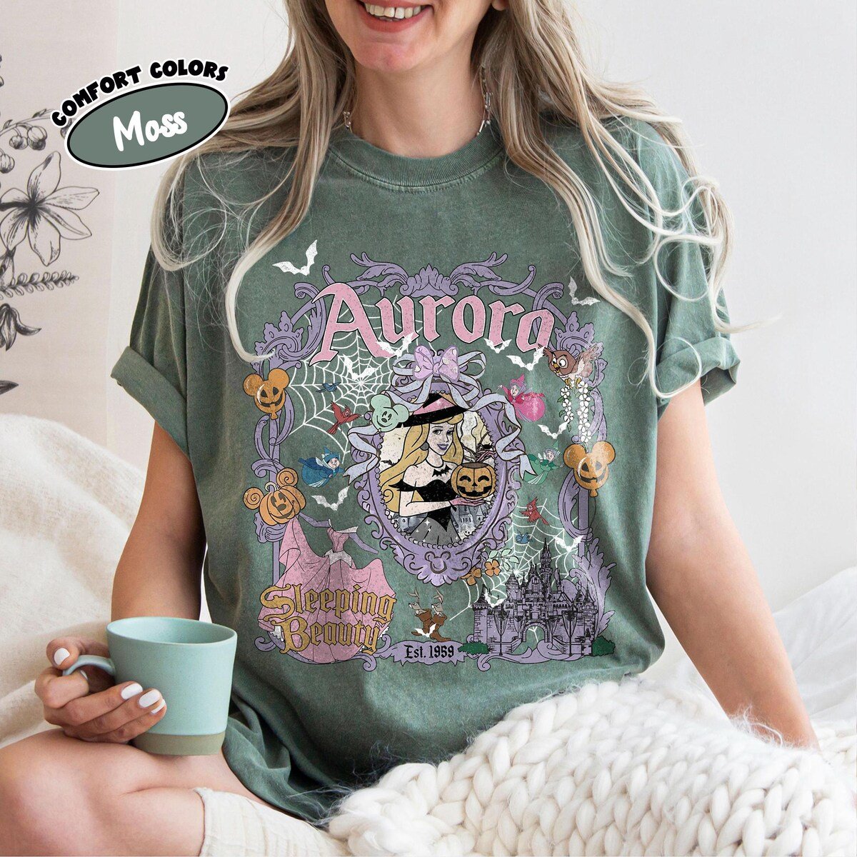 Disney Princess Halloween Shirt Bows Cinderella Snow White Ariel Rapunzel