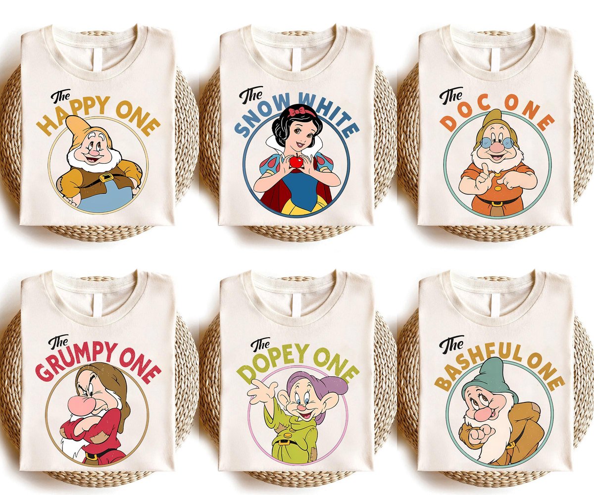 Disney Snow White Shirt 90s Retro Princess Group Trip Apparel