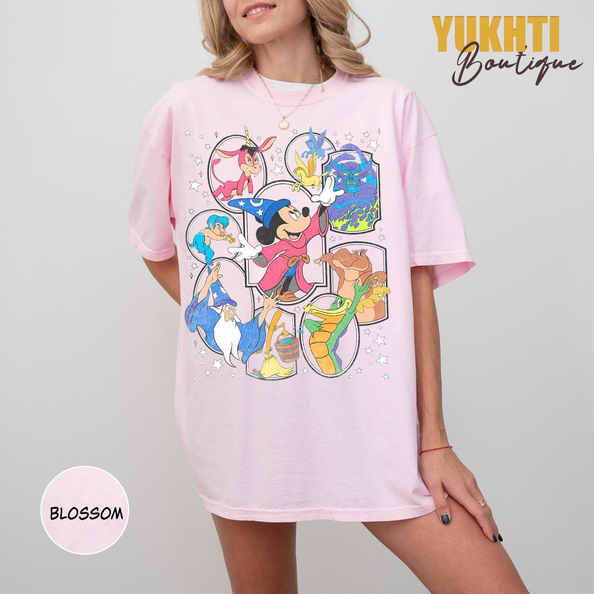 Disney Sorcerer Mickey Shirt for Kids and Women - Fantasia Family Tee