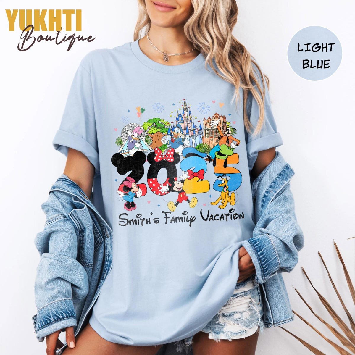 Disney Trip 2025 Shirts Family Vacation Tees Mickey Friends Matching