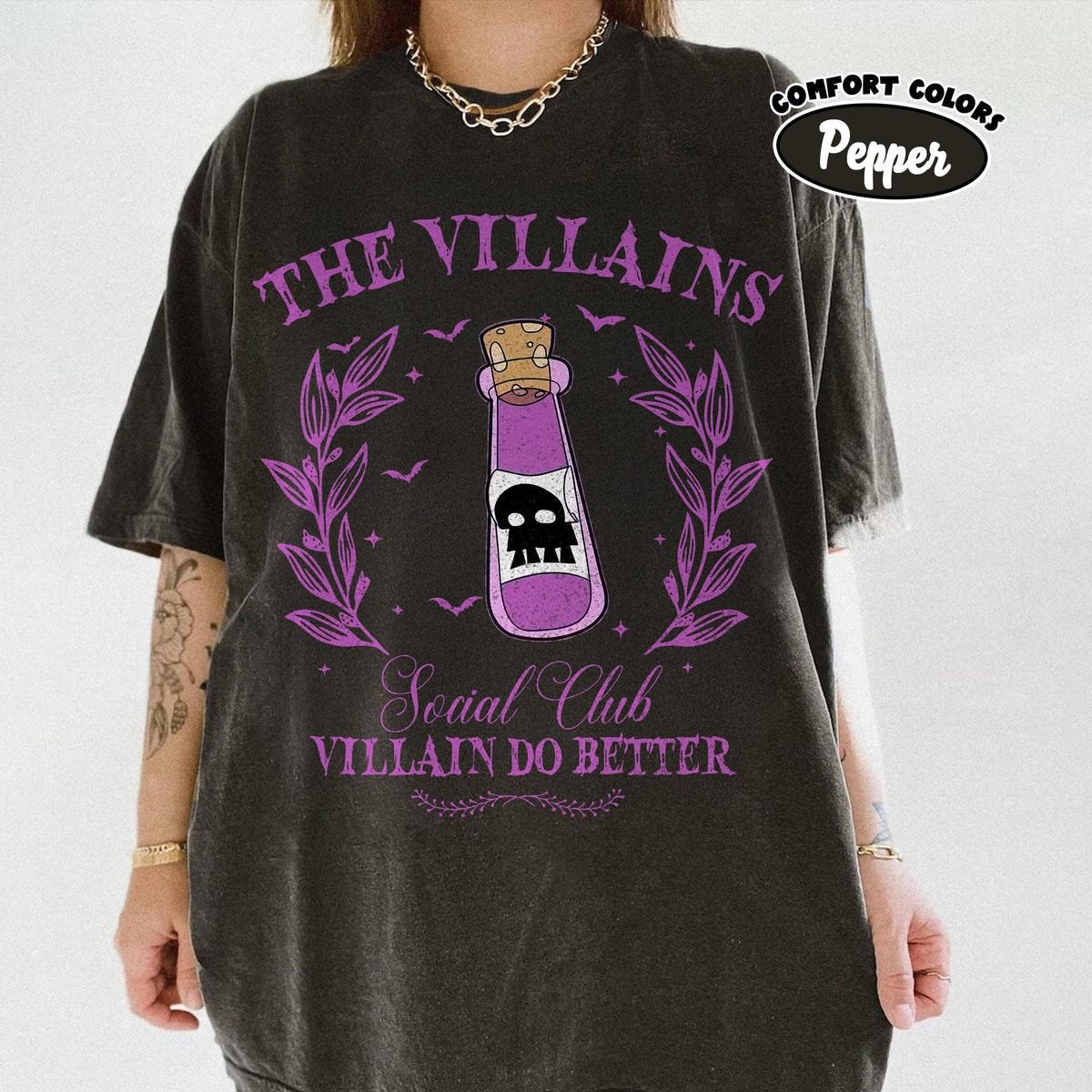 Disney Villains Shirt Vintage Evil Queen Ursula Maleficent Halloween Tee