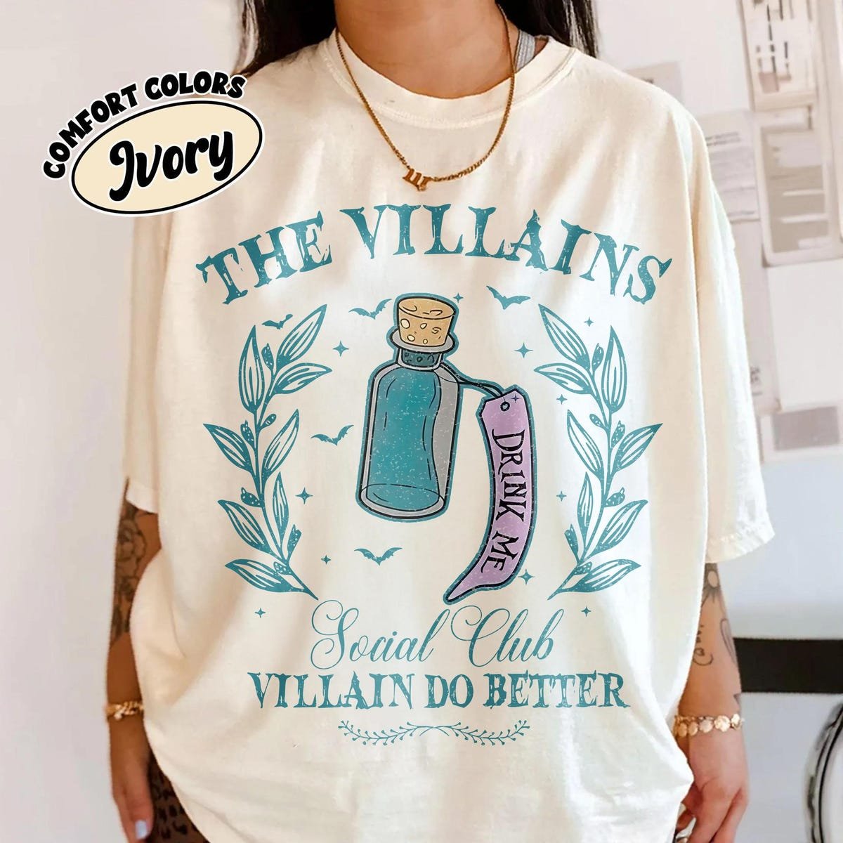 Disney Villains Shirt Vintage Evil Queen Ursula Maleficent Halloween Tee
