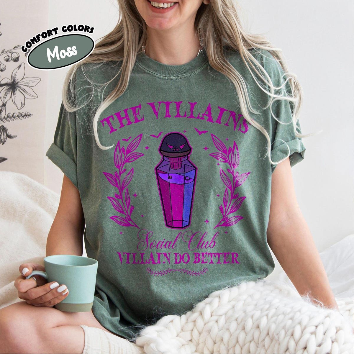 Disney Villains Shirt Vintage Evil Queen Ursula Maleficent Halloween Tee