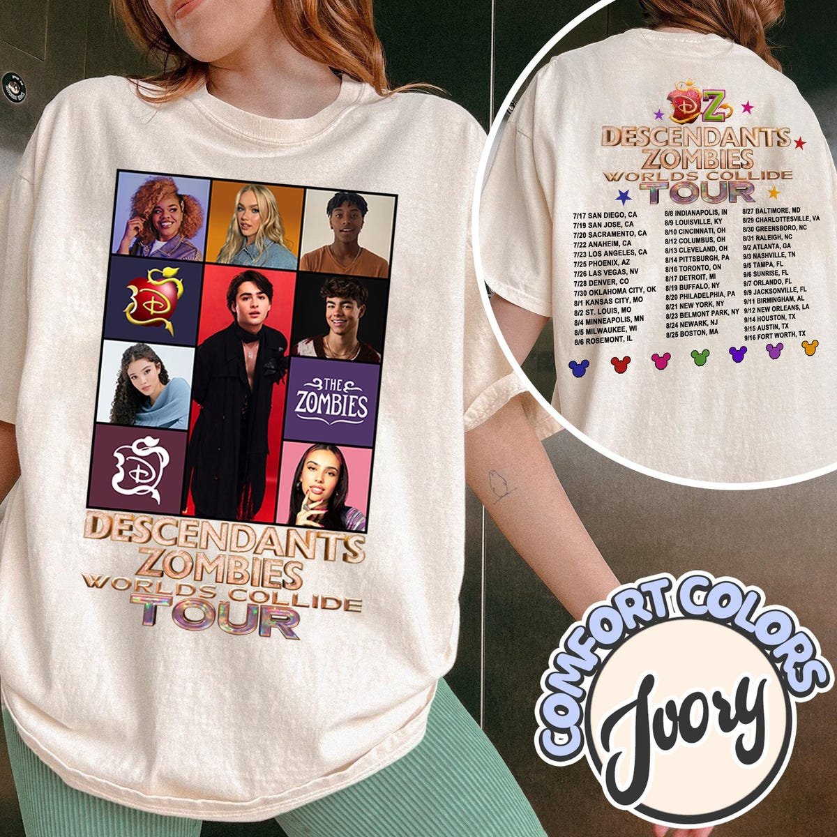 Disney Zombies Girls Shirt World Tour Epcot Festival Outfit