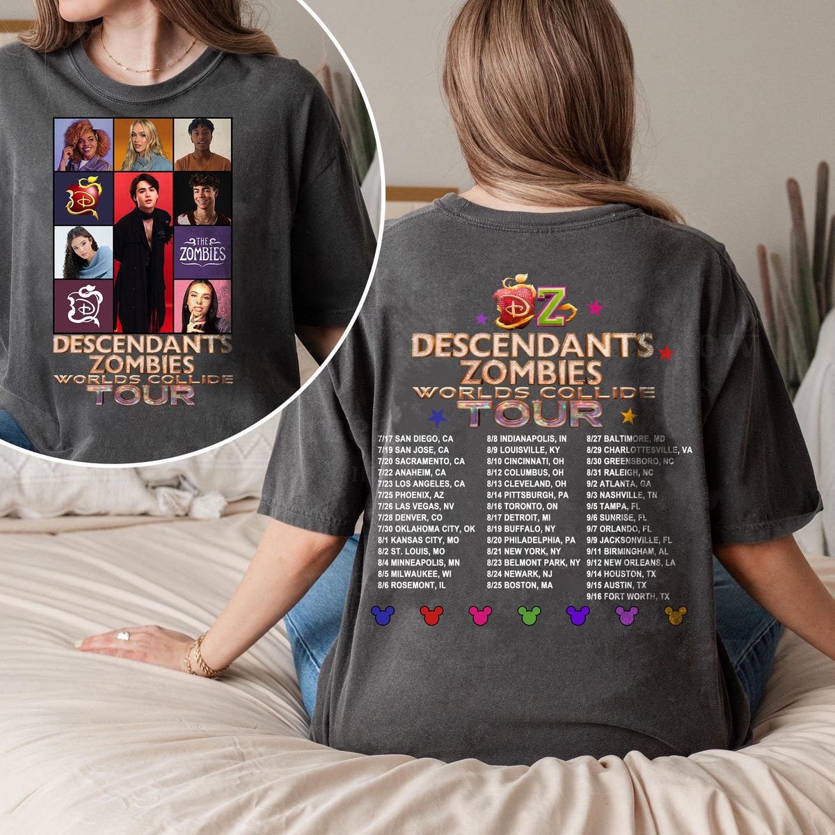 Disney Zombies Girls Shirt World Tour Epcot Festival Outfit