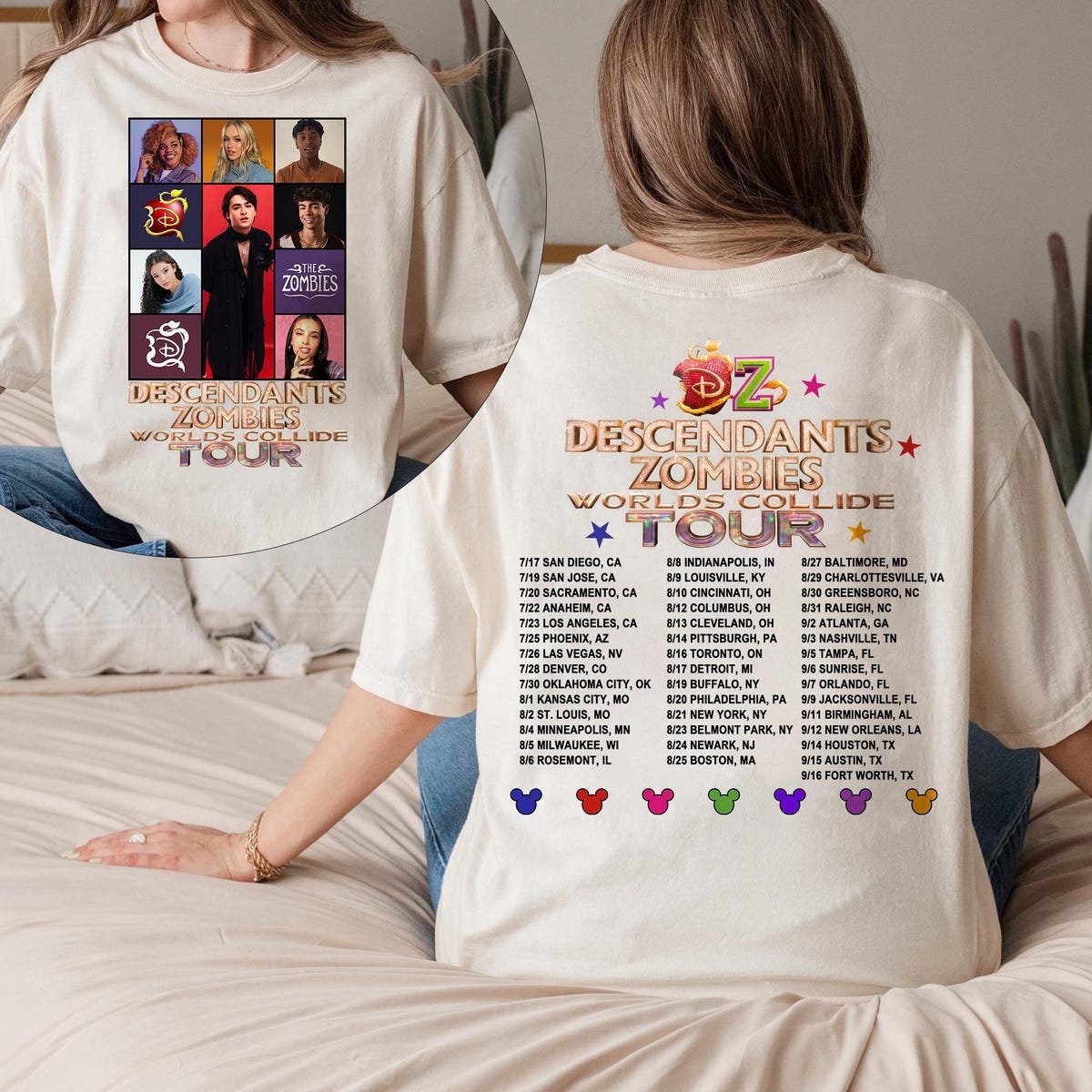 Disney Zombies Girls Shirt World Tour Epcot Festival Outfit