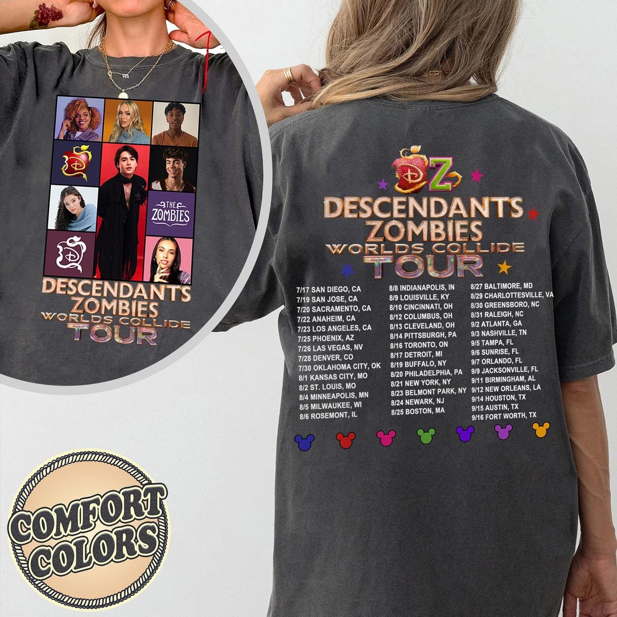 Disney Zombies Girls Shirt World Tour Epcot Festival Outfit