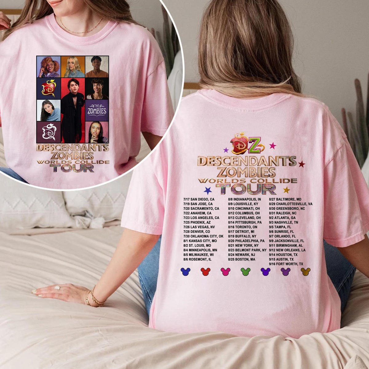 Disney Zombies Girls Shirt World Tour Epcot Festival Outfit