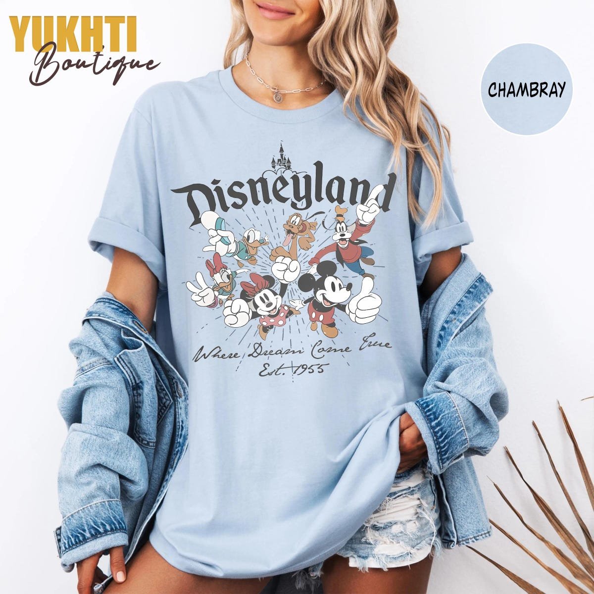 Disneyland 1955 Retro Shirt Disneyland California Adventure Tee