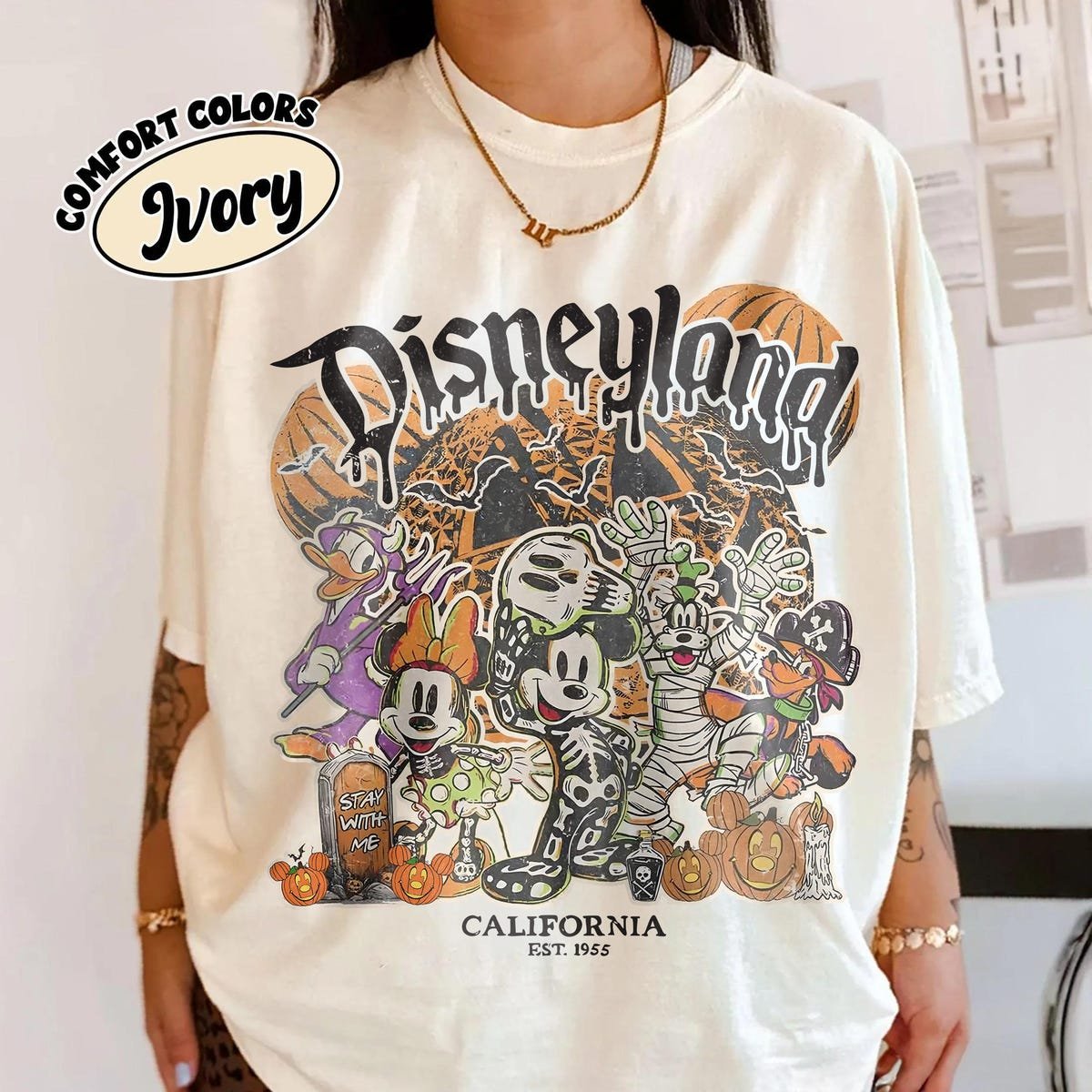 Disneyland Halloween Shirt 2025 Mickey & Friends Family Trip Tee