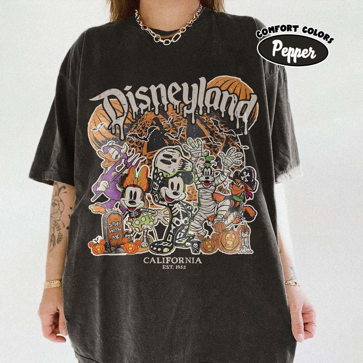 Disneyland Halloween Shirt 2025 Mickey & Friends Family Trip Tee